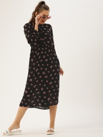dressberry-women-black-printed-fit-and-flare-dress-big-0