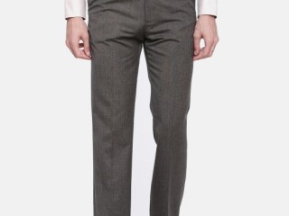 arrow-men-brown-smart-regular-fit-solid-formal-trousers