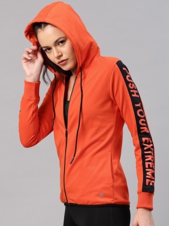 hrx-by-hrithik-roshan-women-orange-hooded-active-sweatshirt-big-0