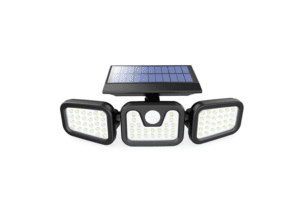 Solar Lights Outdoor 3 Heads, Upgraded 74 LED Solar Motion Sensor Security Light with 360° Rotatable