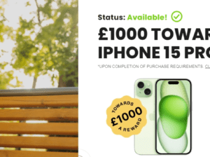 Get £1000 Toward iPhone 15 Pro Max!
