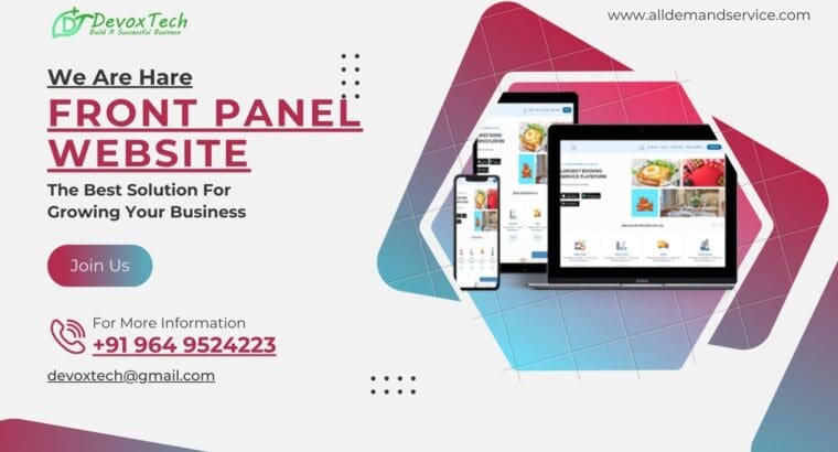 🧿Devox Tech build Front Panel website for Your Business🧿