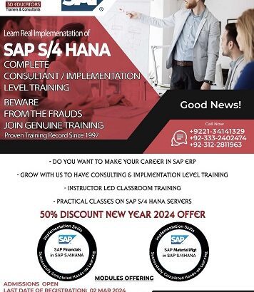 SAP S4 HANA Training and Certification. IMPLEMENTATION / CONSULTANT LEVEL TRAINING.