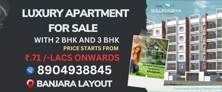 1449 Sq.Ft Flat with 3BHK For Sale in Banjara Layout