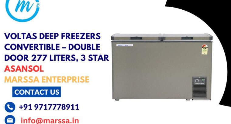 Voltas Deep Freezers Convertible – Double Door 277 Liters, 3 Star Bangalore