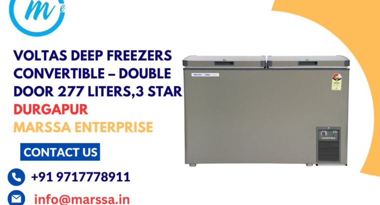 Voltas Deep Freezers Convertible – Double Door 277 Liters, 3 Star Durgapur