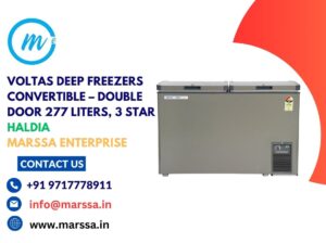 Voltas Deep Freezers Convertible – Double Door 277 Liters, 3 Star Haldia