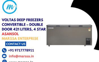 Voltas Deep Freezers Convertible – Double Door 421 Liters, 4 Star, Asansol