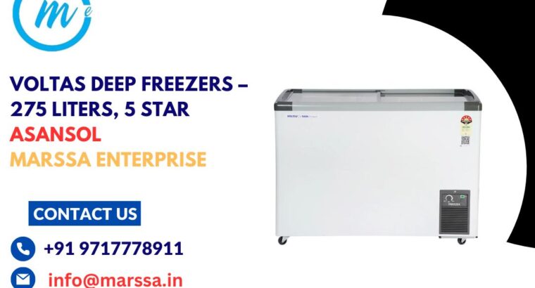 Voltas Deep Freezers – 275 Liters, 5 Star, Asansol