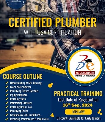 Certified Plumber Training – USA IMRTC Certification