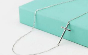 Sterling silver cross necklace