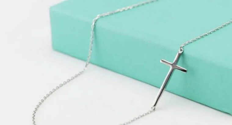 Sterling silver cross necklace